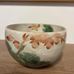京焼　京都清水焼　日展作家　寺池静人 　彩金椿文　茶碗 京焼 京都清水焼 日展作家 寺池静人 彩金椿文 茶碗 - メルカリ