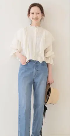 新品タグ付⭐︎スローブイエナ⭐︎コットンブラウス