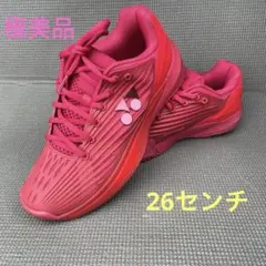 YONEX パワークッションエクリプション5MEN GC 28㌢ 赤　2回使用 YONEX パワークッションエクリプション5MEN GC 28㌢ 赤 2回使用 - メルカリ