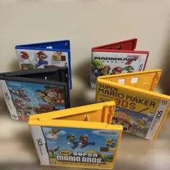 空箱　任天堂 マリオシリーズ ゲームソフト 5本セットのサムネイル