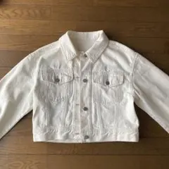 GU ホワイト デニムジャケット S