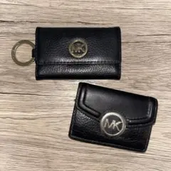 MICHAEL KORS ブラック三つ折り財布 キーケース セット