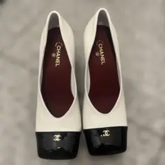 美品】CHANEL ココマーク ローファー アイボリー 36サイズ イタリア製 