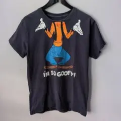 00s Disney Goofy グーフィー プリントTシャツ おもしろ 顔なし