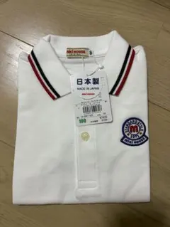 【新品タグ付き】ミキハウス ポロシャツ ホワイト 100
