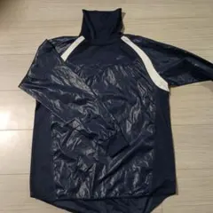 ネイビー ハイネック 長袖ジャケット