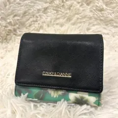 良品 Pinky&Dianne 二つ折り財布 花柄