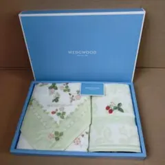未使用 フェイス ウォッシュタオル 計2枚 WEDGEWOOD ウェッジウッド