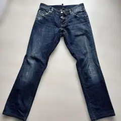 ダークブルーストレートレッグデニム