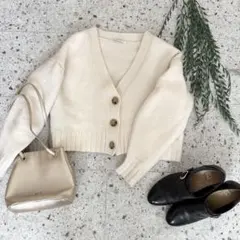 BEAUTY&YOUTH ユナイテッドアローズ ニット カーディガン 白 ワイド