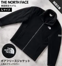 韓国限定 ノースフェイス ボアフリース L 黒