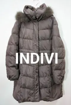 INDIVI インディヴィ　フォックスファー　ダウンコート