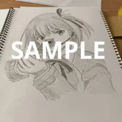 手描きイラスト リコリス・リコイル（井ノ上たきな）
