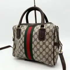 GUCCI シェリーライン 2way GG ショルダー ハンドバッグ PVC