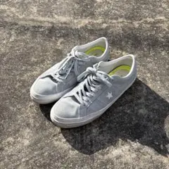 converse Cons one starライトブルー スエード スニーカー