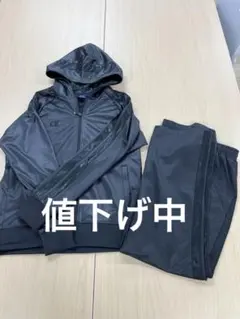 Champion ブラック ジャージ上下セット