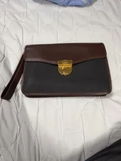 dunhill ダンヒル セカンドバッグ クラッチバッグ ブラウン