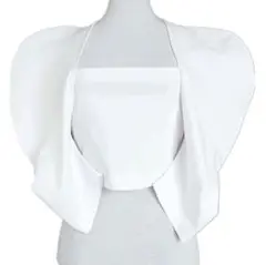 ZARA (新品未使用品)　ホワイト パフスリーブ トップス　ストレッチ