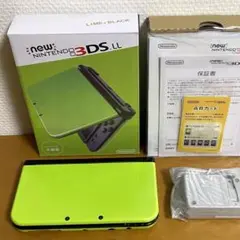 Newニンテンドー3DSLL ライム ブラック 本体　箱付き