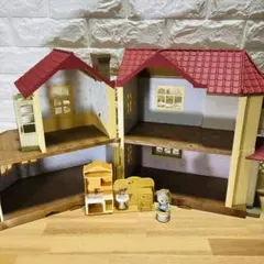 シルバニア あかりの灯る大きなお家 家具 赤ちゃん付 現状品