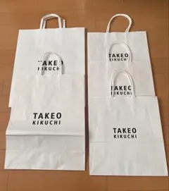 【TAKEO KIKUCHI ショップ袋 5枚セット】