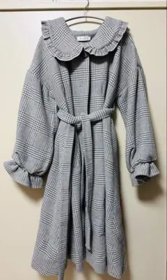 グレー ロングコート