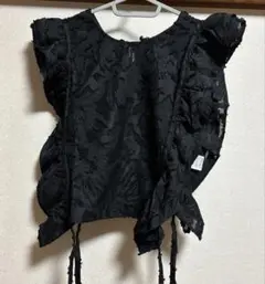 ベスト、ビスチェ　黒