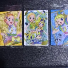 アイカツ！×プリパラ　ウエハース　カード　3枚セット　みれぃ　ひなき　ま〜ぶる