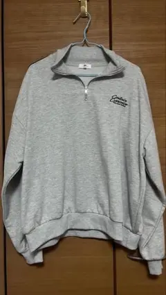 WEGO ハーフジップトレーナー フリーサイズ グレー