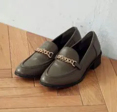 訳ありコムサ イズム チェーンローファー定価9,800円24.5cm