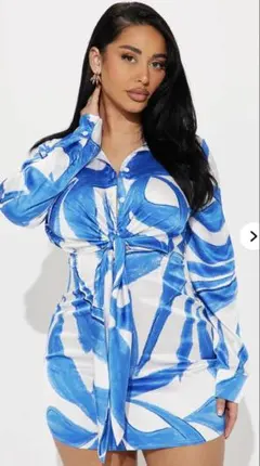 Fashion Nova♡新品♡爽やかなサテンミニワンピース♡凄く素敵です！