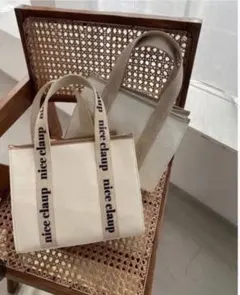 【美品】 NICE CLAUP ナイスクラップ トートバッグ ノベルティ　限定品