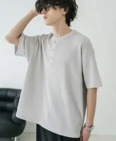【美品】Rocky Monroe ワッフルヘンリーネックTシャツのサムネイル