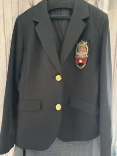 卒業式　165センチ　黒いブレザーとキュロットスカートセット