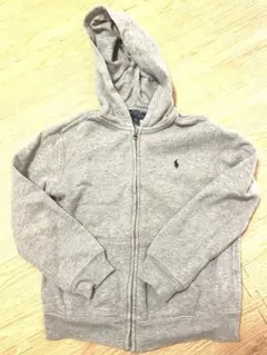 ポロラルフローレン　グレー　パーカー　サイズ7 130くらい