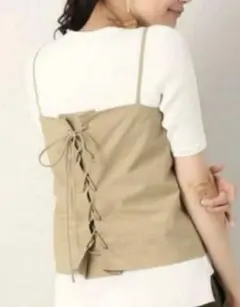 AURALEE LACE-UP CAMISOLEのサムネイル