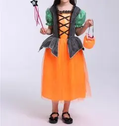 ハロウィン　魔女　ワンピース　ドレス