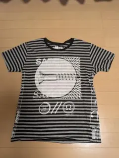 FUUDOBRAIN プリントボーダーTシャツ ハードコアパンクのサムネイル