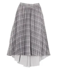 dazzlin チェックプリーツフレアスカート