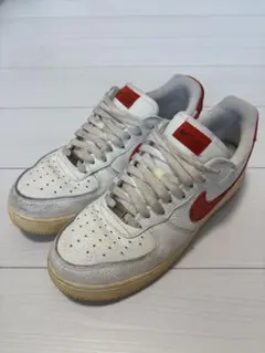 Nike Air Force 1 スニーカー ホワイト オレンジ　26.5
