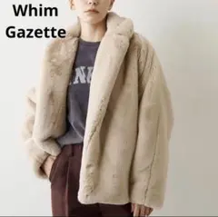 WhimGazetto エコファーショートコート新品 - メルカリ