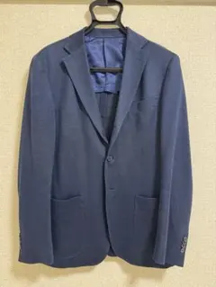 ユナイテッドアローズ　ネイビー　麻　ジャケット