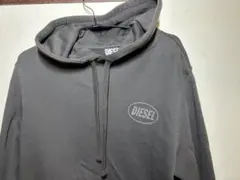 DIESEL ディーゼル フード付きパーカー チャコールグレー Sサイズ
