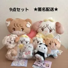 mikko　プライズ　ブラックリボン　天使 等　ぬいぐるみ マスコット　セット