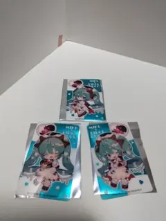 チロルミクBOX　クリアカード　初音ミク　3枚セット
