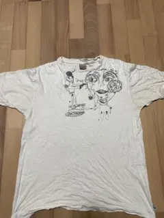 gohempアートプリント Tシャツ ホワイト