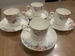 NARUMI 花柄カップ・ソーサー4個セット