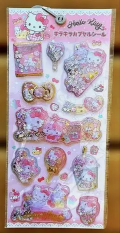 ハローキティキラキラカプセルシールサンリオ正規品日本製