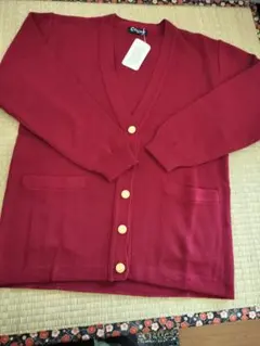 ビンテージ風 Vネック カーディガン