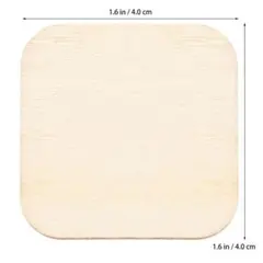 【100枚セット】木製チップ 4cm 正方形 DIY ハンドメイド 素材 ウッド